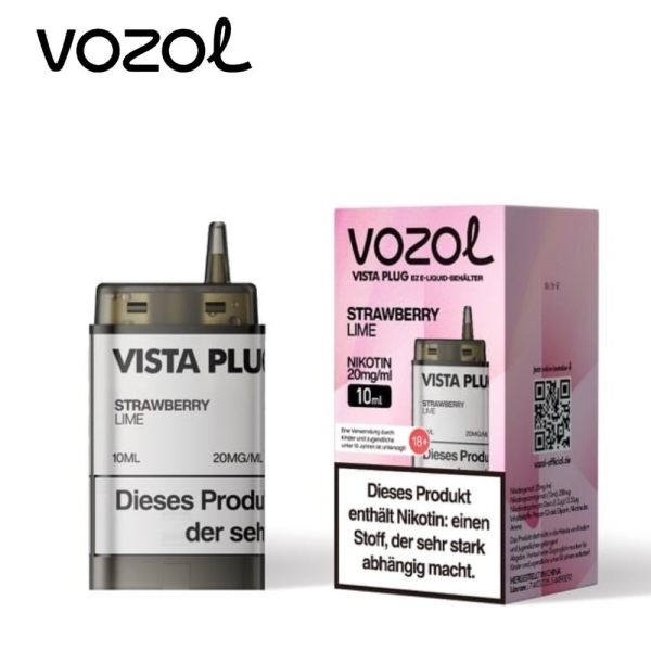Vozol Vista Plug Ez - Strawberry Lime - Pods 20mg